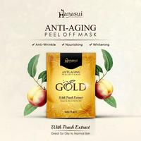 Gambar BPOM Hanasui anti aging Peel Off Mask gold Masker face wajah Emas 10gr dari Bali baby mom undefined 1 Tokopedia