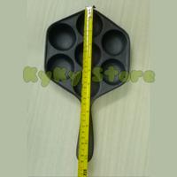 Gambar Cetakan Takoyaki Pan Cast Iron - Cetakan Kue Lumpur Kue Cubit 7 lubang dari KYKY Kitchenware undefined 3 Tokopedia
