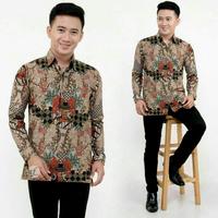 Gambar KEMEJA Pria Batik Seragam Grosir Baju Kerja Kantor Pria Lengan Panjang - nomer 2, XL dari Dafina.collection undefined 5 Tokopedia