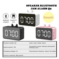 Gambar SPEAKER JAM BLUETOOTH Desktop Alarm Q9 LED Digital Clock Display Smart - Merah Muda dari Kanochi undefined 1 Tokopedia