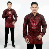 Gambar kemeja batik garuda pancasila lengan panjang eksklusif batik halus - Hijau, XL dari Adzkia BatikArt_NEW undefined 5 Tokopedia