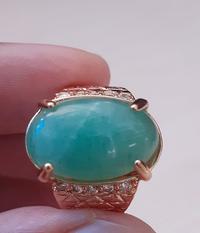 Gambar Cincin Pria Giok Burma Hijau Batu Akik Asli dari POGOT SHOP undefined 2 Tokopedia