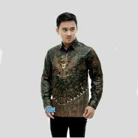 Gambar kemeja batik garuda pancasila lengan panjang eksklusif batik halus - Hijau, XL dari Adzkia BatikArt_NEW undefined 1 Tokopedia