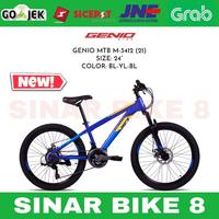 Gambar Sepeda Gunung 24 Inch MTB GENIO 3412 NEW 2021 - BL-TQ-GY dari Toko Sepeda Sinar Bike 8 undefined 2 Tokopedia