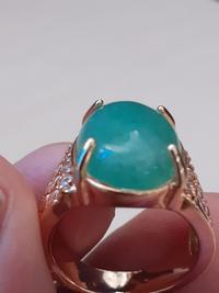 Gambar Cincin Pria Giok Burma Hijau Batu Akik Asli dari POGOT SHOP undefined 1 Tokopedia