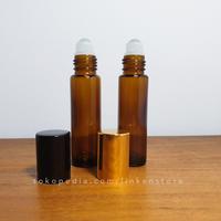 Gambar Botol Roll On 10ml Kaca Amber / Coklat untuk Essential Oil - Hitam, 1 pcs dari Linken Store Jakarta undefined 2 Tokopedia