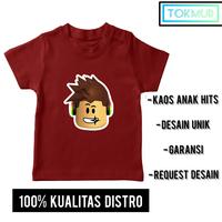 Gambar Kaos Anak Laki Laki Game Gaming Roblox Character Head Desain Lucu Unik - S, Hitam dari TokmurToko undefined 2 Tokopedia