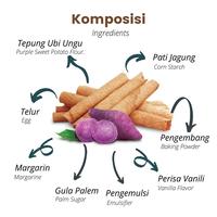 Gambar snack Gluten Free - Egg Roll UBI UNGU (Toples) - Pawon Narasa dari Pawon Narasa Store undefined 2 Tokopedia