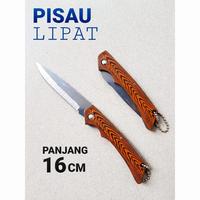 Gambar Pisau lipat/pisau buah survival tool motif kayu dari Onseller Shop undefined 1 Tokopedia