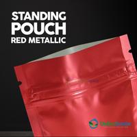 Gambar STANDING POUCH MERAH WINDOW ZIPLOCK FOIL KOPI KEMASAN SNACK ZIPLOCK - RED METALIZED, 18CM X 26CM dari Sipacking Store undefined 2 Tokopedia