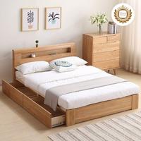 Gambar dipan laci 160x200 , dipan kayu minimalis modern dari Minimalist Woodcraft undefined 1 Tokopedia
