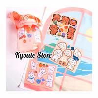 Gambar Sticker Sheet Cute Bear Puppy Rabbit Scrapbook DIY Bujo Journal Diary - Varian F dari Kyoute Store undefined 2 Tokopedia