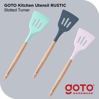 Gambar Goto Rustic Kitchen Utensil Alat Masak Spatula Sendok Capitan Dapur - Slotted Turner, Rustic-Charcoal dari Goto.Indonesia undefined 1 Tokopedia
