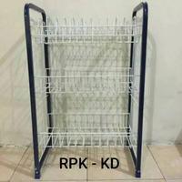 Gambar RAK PIRING SUSUN 3 KOTAK KNOCK DOWN BAHAN KUAT MODEL BESI dari Aneka Grosir Murah Surabaya undefined 3 Tokopedia