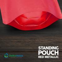 Gambar STANDING POUCH MERAH WINDOW ZIPLOCK FOIL KOPI KEMASAN SNACK ZIPLOCK - RED METALIZED, 18CM X 26CM dari Sipacking Store undefined 3 Tokopedia