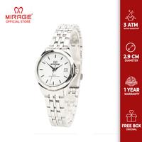 Gambar Jam Tangan Wanita Silver Mirage Original 8603L Tanggal Aktif Tahan Air dari Miragewatch undefined 1 Tokopedia