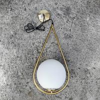 Gambar Lampu gantung gold bola kaca susu modern decor minimalis - Body Gold, Tipe A dari lighting shop indonesia undefined 5 Tokopedia