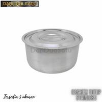 Gambar Baskom Mangkok Stainless Plus Tutup Wadah Bumbu Makanan dari DariDuaSatu undefined 2 Tokopedia