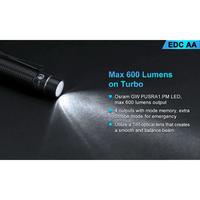 Gambar LUMINTOP EDC AA Flashlight Senter LED 600 Lumens 61 Meter dari Tron Shop undefined 2 Tokopedia