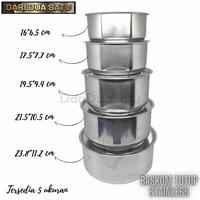 Gambar Baskom Mangkok Stainless Plus Tutup Wadah Bumbu Makanan dari DariDuaSatu undefined 4 Tokopedia