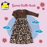 Gambar Gamis Batik Anak Usia 2 - 7 Tahun // Gamis Anak // Baju Muslim Anak - M dari MyNara Fashion Kids undefined 1 Tokopedia