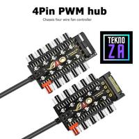 Gambar 10 Port Fan Hub / Splitter 4 pin / 3 pin + Include Kabel Sensor - MOLEX dari teknoza undefined 1 Tokopedia