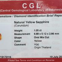Gambar Batu Yellow Sapphire Thailand Memo 1.05 crt dari AZHAR GEMSTORE undefined 2 Tokopedia
