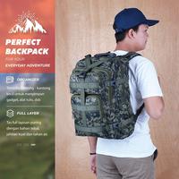 Gambar Tas Gunung Semi Carrier 40 Liter Ransel Keril Hiking Camping Army - Hitam dari TQSTORE9 undefined 3 Tokopedia