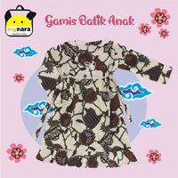 Gambar Gamis Batik Anak Usia 2 - 7 Tahun // Gamis Anak // Baju Muslim Anak - M dari MyNara Fashion Kids undefined 2 Tokopedia