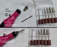 Gambar mini drill Polish nail bor menicure pedicure meni pedi cure dari s3.satria secure safe undefined 2 Tokopedia