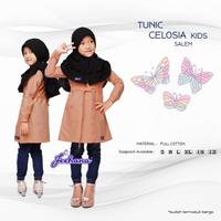 Gambar baju atasan tunik anak perempuan katun polos celosia kids tunic cewek jeehana - S dari Raihah Busana Muslim undefined 4 Tokopedia
