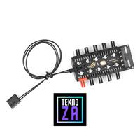 Gambar 10 Port Fan Hub / Splitter 4 pin / 3 pin + Include Kabel Sensor - MOLEX dari teknoza undefined 4 Tokopedia