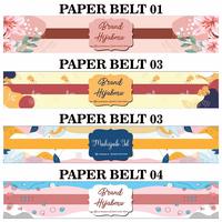 Gambar CETAK PAPER BELT ROLL HIJAB / ROLLER HIJAB / LABEL PENGIKAT HIJAB - Desain Sendiri, 30 x 5 cm dari MT OL-Shop undefined 2 Tokopedia
