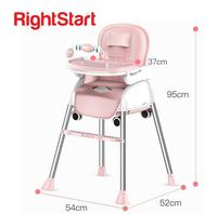 Gambar Makassar! Right Start Candy Series High Chair / Kursi Makan Roda Bayi - Biru dari Baby Quack undefined 2 Tokopedia