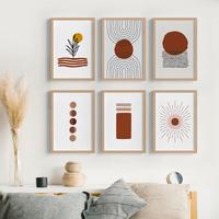 Gambar Wall Decor Kanvas Bohemian Abstrak Minimalist Lukisan Kanvas Frame - Boho 10, Tanpa Frame dari Kayugraphy undefined 1 Tokopedia