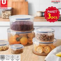 Gambar UNISOH Food Bowl Container Set / Tempat Makan Bulat Set Anti Tumpah dari unisoh undefined 2 Tokopedia