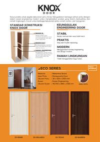 Gambar Pintu Knox Door Komplit Eco Series - TEXAS, Kusen Alumunium dari Roda Selatan undefined 1 Tokopedia