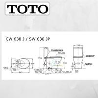 Gambar Kloset/Closet TOTO CW638J/SW638JP/CW 638J/CW 638 J/CW638 J dari BathRoomSolution undefined 2 Tokopedia