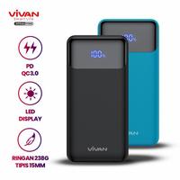 Gambar VIVAN Powerbank X-10 10000Mah 20W Dual Output USB & Type C PD QC 3.0 - Hitam dari MARVEL GADGETS undefined 1 Tokopedia