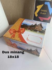 Gambar DUS/KOTAK/BOX NASI KOTAK MOTIF MINANG ANGEL 18X18 KUALITAS SUPER dari Owenplast undefined 3 Tokopedia