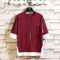 Gambar Baju Atasan Cowok Pria Kaos Lengan Pendek Oscar Fashion Premium Murah - Navy dari queenlabell undefined 3 Tokopedia