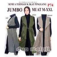 Gambar Baju Atasan wanita blouse kemeja kerja wanita baju wanita jumbo P68 - P71, COFFE dari dua melati undefined 2 Tokopedia