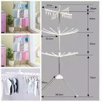 Gambar Rak Jemuran Menara Lipat 3 Tingkat Susun Baju Bayi Stainless Hanger dari rdwanshop26 undefined 5 Tokopedia
