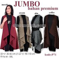 Gambar Baju Atasan wanita blouse kemeja kerja wanita baju wanita jumbo P68 - P71, COFFE dari dua melati undefined 1 Tokopedia