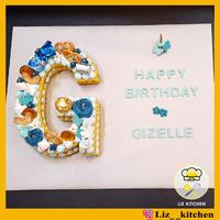 Gambar KUE ULANG TAHUN HURUF - ALPHABET BIRTHDAY CAKE, 2 LAYER LAPIS SURABAYA - PANDAN dari LIZ_KITCHEN undefined 4 Tokopedia