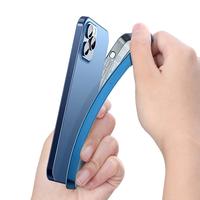 Gambar Case iPhone 12 Mini Pro Max Clear Square Edge Case Luxury Plating - iPhone12 ProMax, Silver dari BoxWish Kingdom undefined 3 Tokopedia