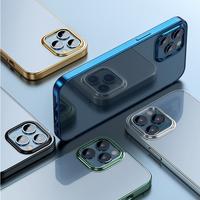 Gambar Case iPhone 12 Mini Pro Max Clear Square Edge Case Luxury Plating - iPhone12 ProMax, Silver dari BoxWish Kingdom undefined 1 Tokopedia