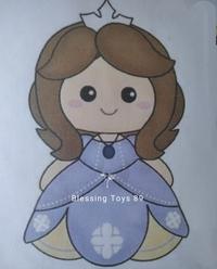 Gambar Pola Boneka Flanel Karakter Princess Sofia tinggal dijahit - Kecil dari Blessing Toys 89 undefined 2 Tokopedia