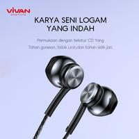 Gambar Vivan Headset Q12 Wired Earphone Metal Deep Bass Mic Konektor L 90 dari vivan storee undefined 4 Tokopedia