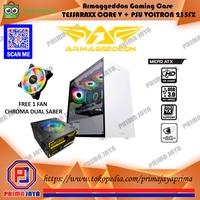 Gambar ARMAGGEDDON Gaming Case TESSARAXX CORE V casing PC Komputer mATX - Putih, Dengan PSU dari PrimaJaya Toko undefined 1 Tokopedia